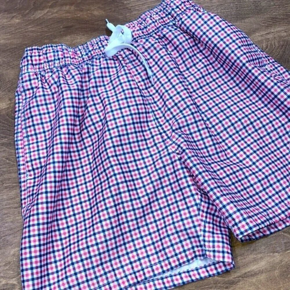 Kanu Surf size medium pink checkered swim trunks